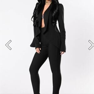 NEW Fashion Nova Blazer, Size Small Black, Business Casual Jacket